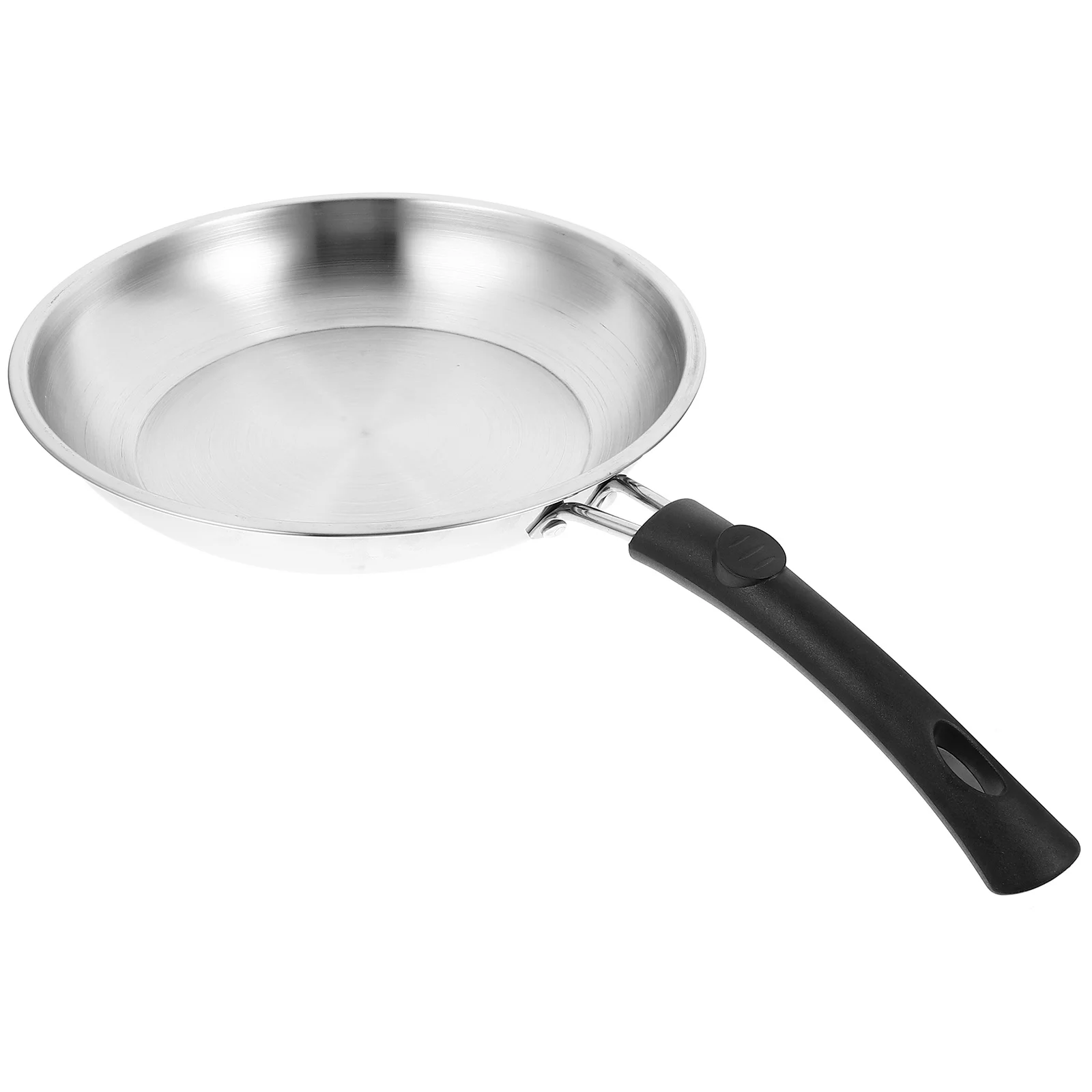 

Pan Home Fry Fired Dish Wok Non-stick Rounded Stainless Pot Pp Frying Breakfast
