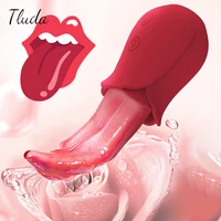 Zunge lecken Vibrator für Frauen Blowjob Simulation Wackeln weiche Silikon Klitoris Nippel Vibrator weibliche Masturbation Sexspielzeug 1