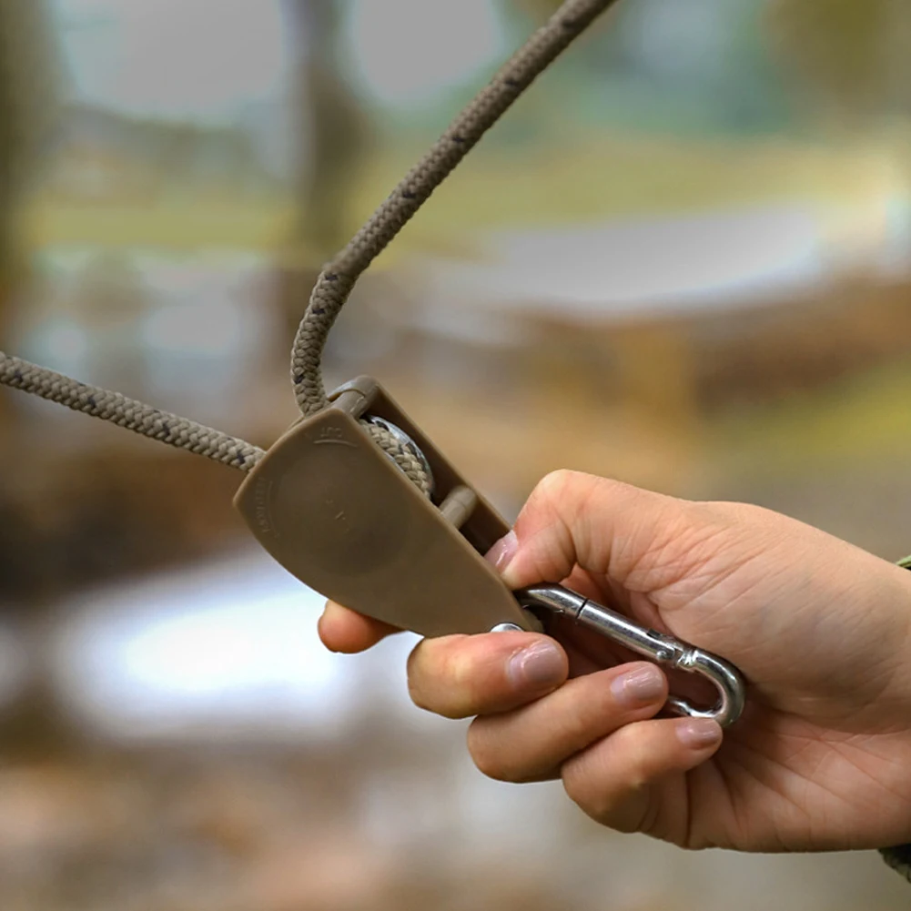 Tent Rope Hanger Pulley Hook Adjustable Lanyard Hanging Secure And Non Slip For Camping Outdoor Activities And Canopies camping tent rope