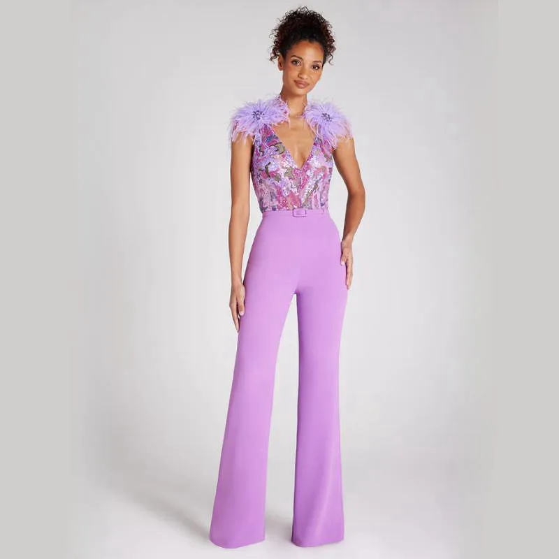 

Birthday Dresses Luxury Women Sequins Feather Bodycon Bandage Cocktail Evening Party Formal Occasion Dresses Evening Dress