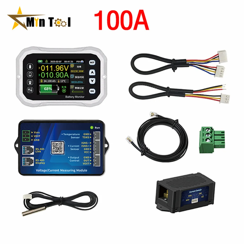 

KG110F Lithium Iron Phosphate Capacity Tester High-precision Voltage Current Coulomb Meter Car Battery Indicator Tester