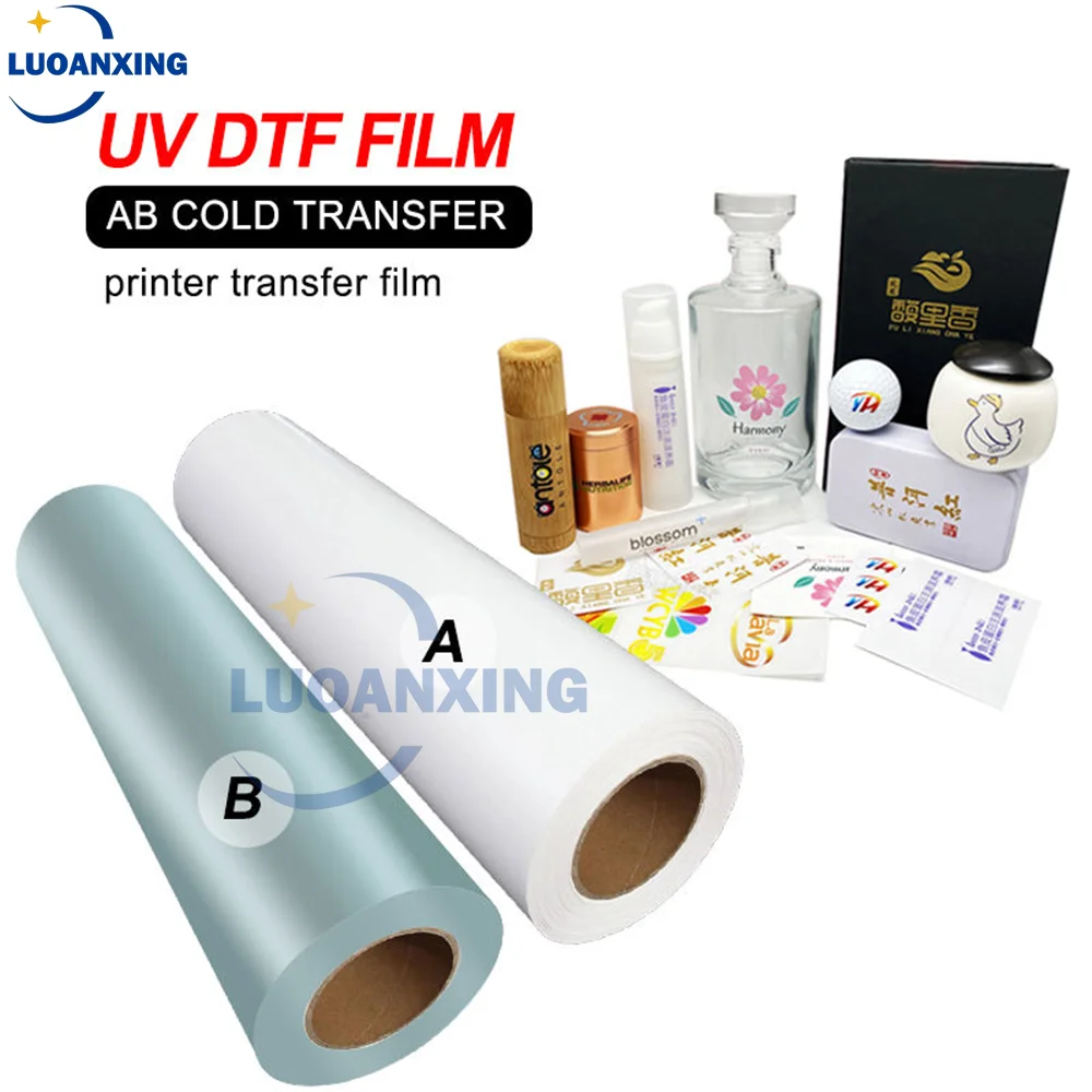 

100m Long Roll UV DTF Film A and film B Transfer to Glass Ceramic Metal Phone Case for Irregular Shape surface UV DTF Printer