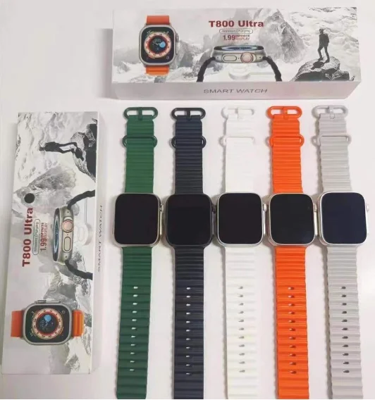 

5 pcs Wholesale T800 Ultra Smart Watch Series 8 Men Woman Sports Smartwatch 1/2/3/4/5/10 PCS Cost Effective Suport Drop shipping