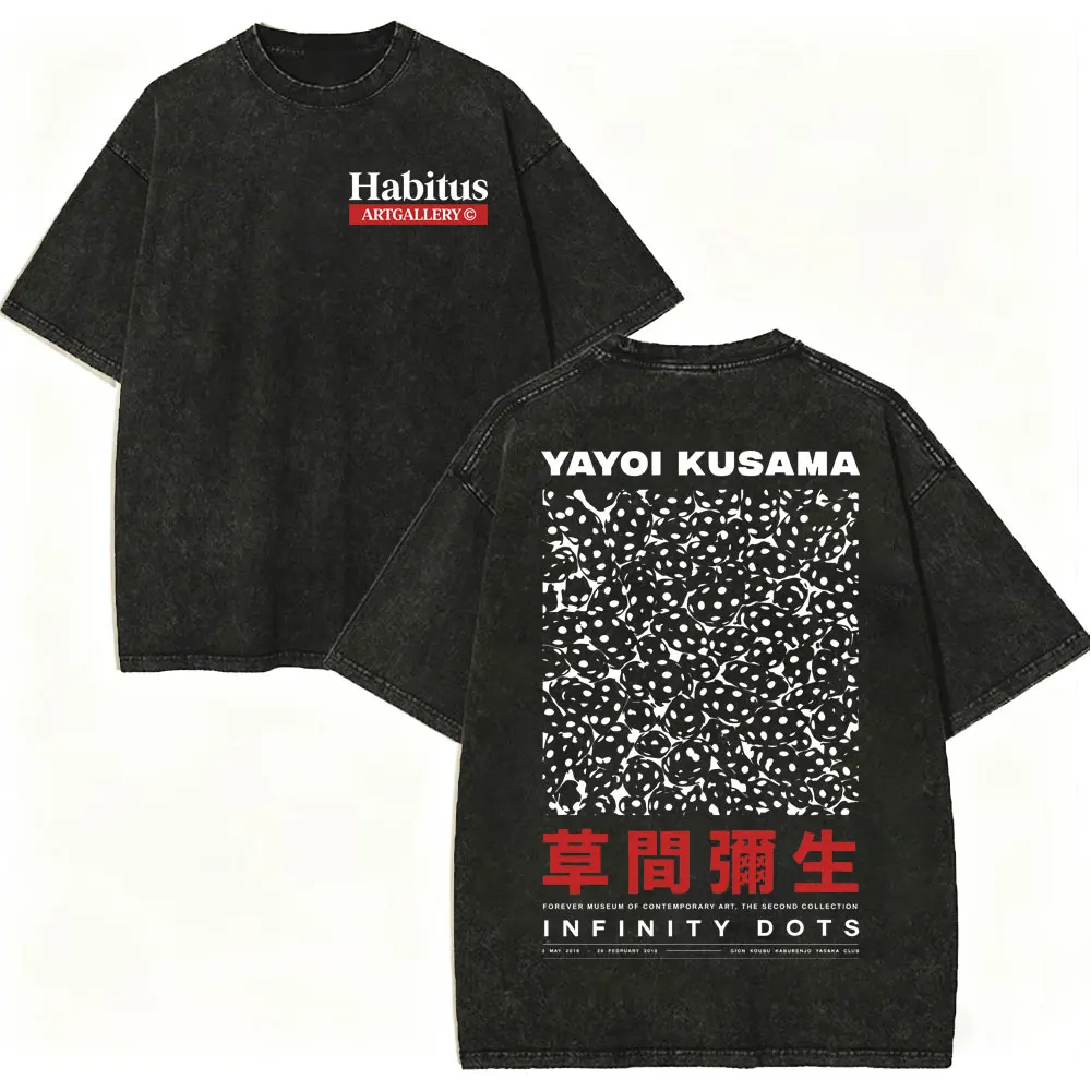 Vintage Washed Harajuku Oversized Cotton T-Shirt - Unisex Casual Streetwear Fashion