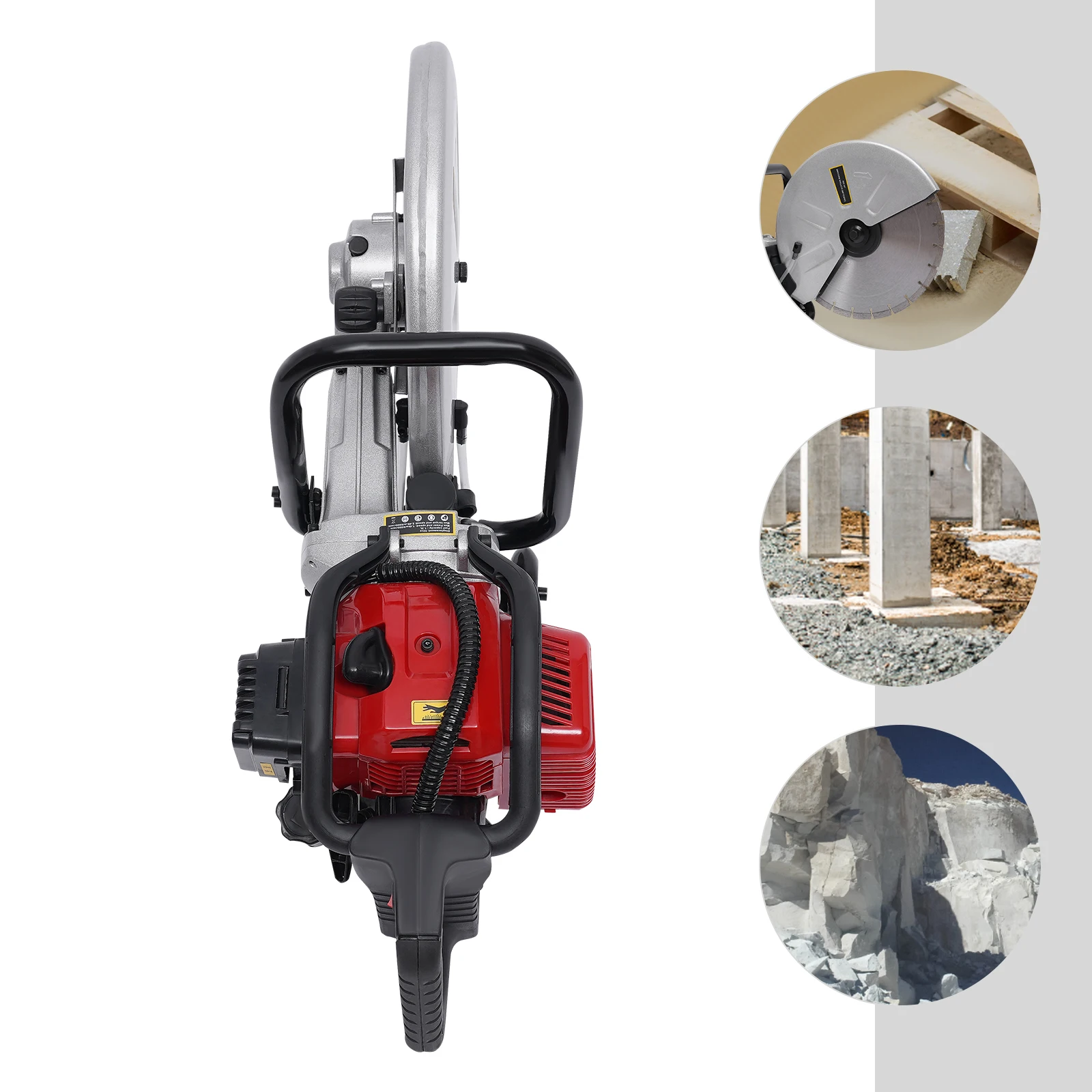 2-Stroke Gas Power 52cc Cement Wet Dry Masonry Concrete Cut Off Saw Blade