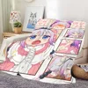 Flannel warm comfort  Dragon soft plush blanket k-Kobayashis Maid for sofa living Miss anime room office bedroom travel gift 3