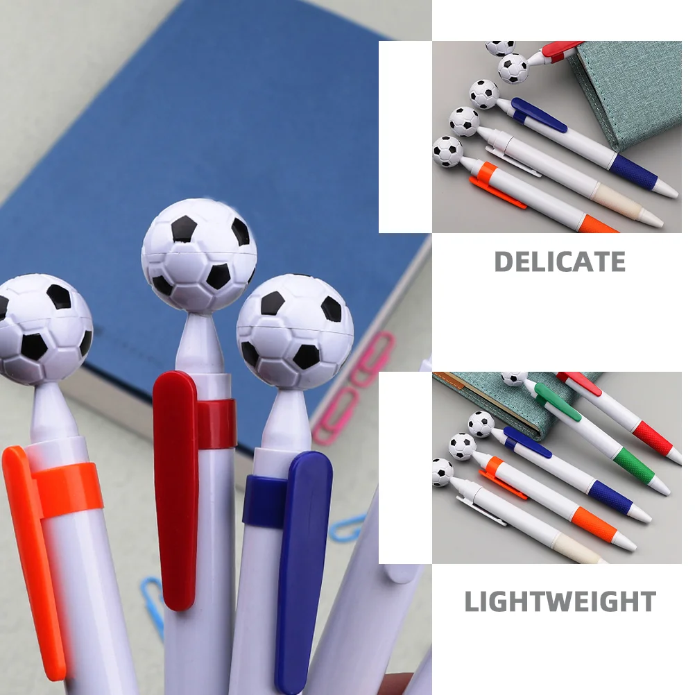 20 Pcs Fountain Pen Football Ballpoint Student Pens Bulk Abs Soccer Goodie Bag Favors Plastic School Child Soccer Scrapbooking 5