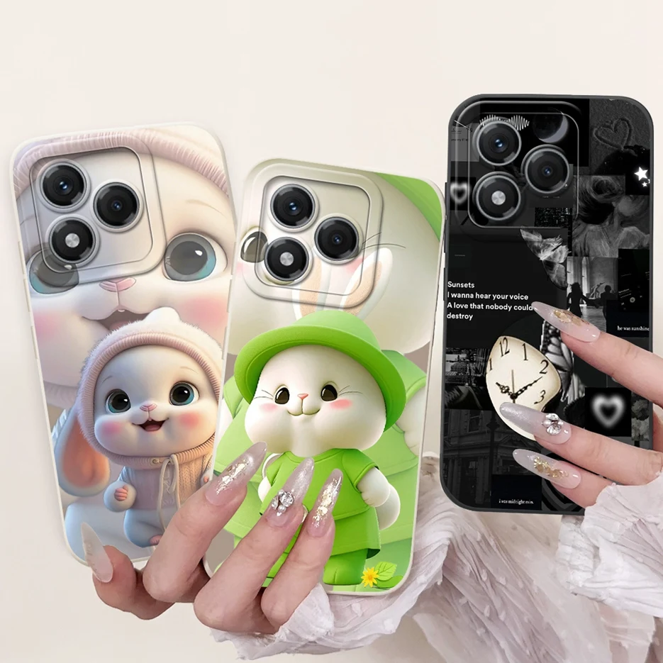Cute Cat & Flower Design Shockproof Phone Case - Vibrant Painted Cover with Soft Protective Bumper