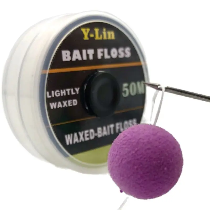 50m Carp Fishing Bait Floss Accessories Grips for POP UP Boilies