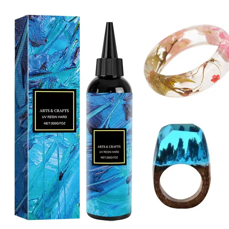 UV Epoxy Resin Glue Hard Type Glue Bonding & Curing In Seconds Transparent UV Glue Adhesive For Resin Mold Jewelry Making