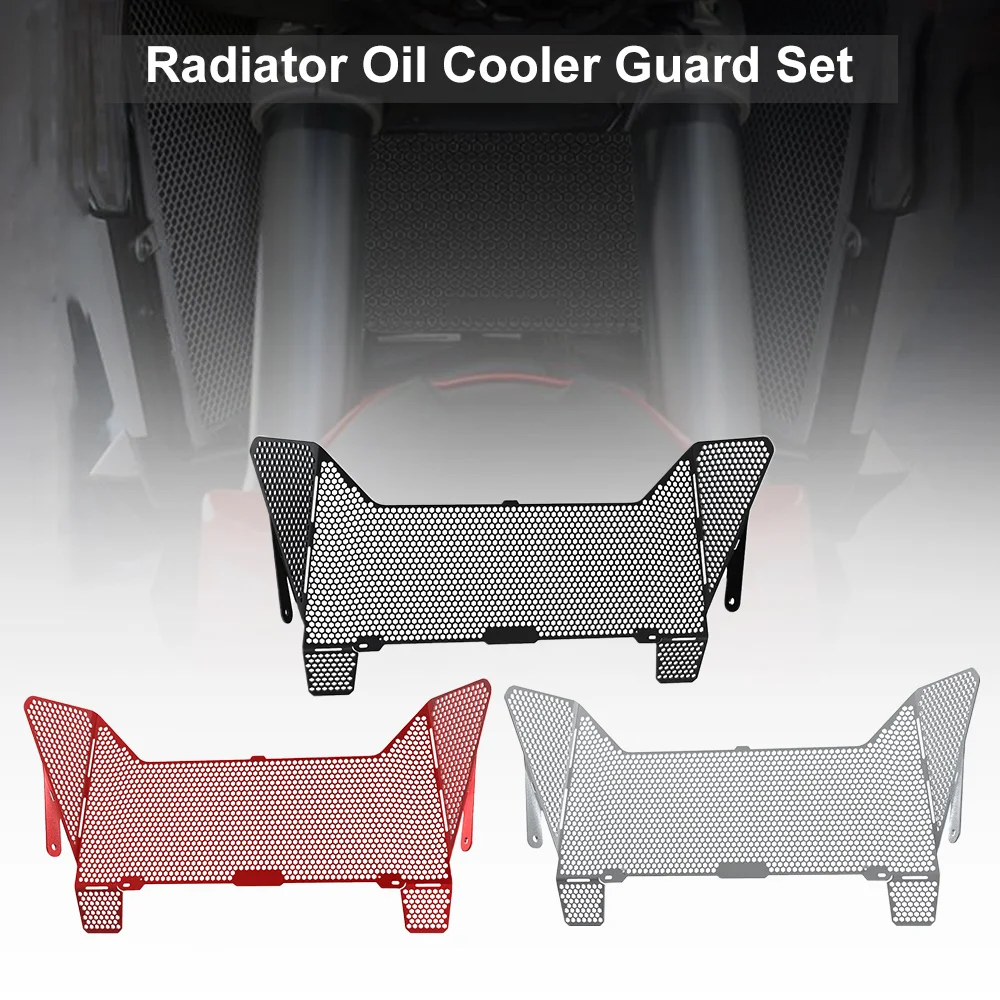 

FOR Ducati Multistrada V4 S Pikes Peak Rally Sport 2021 2022 2023 Radiator Oil Cooler Guard Set tank Protective Grilles