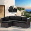 Stretch Sofa Cushion Cover Patio Waterproof Jacquard Sofa Seat Furniture Protector Slipcover with Elastic Bottom For Living Room 2