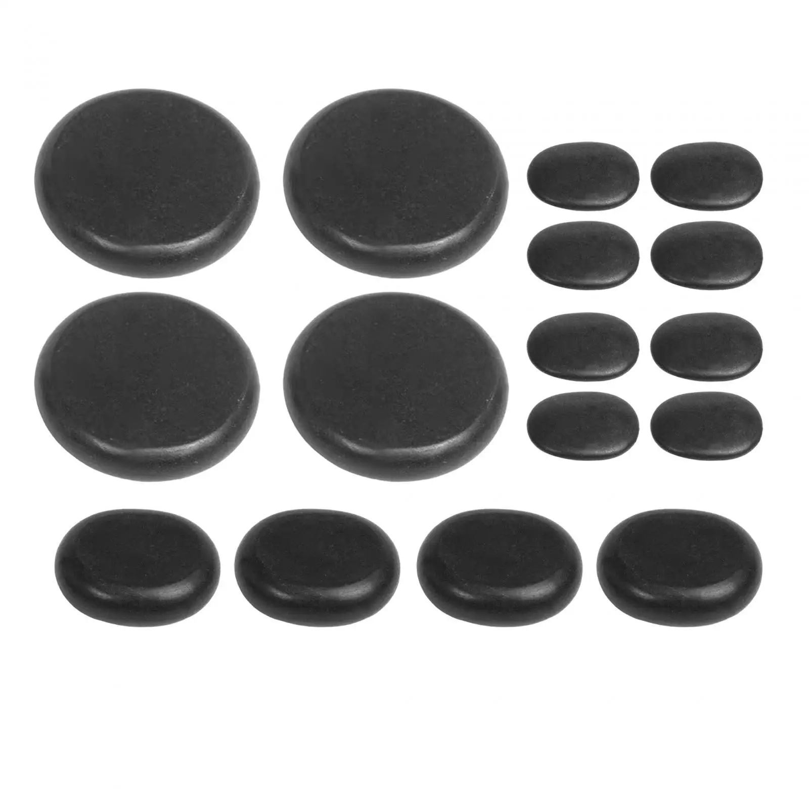 

16 Pieces Hot Stone Massage Set SPA Stones Versatile Massage Tools Retain Heat Well Hot Rocks Professional Heated Warmer Rocks