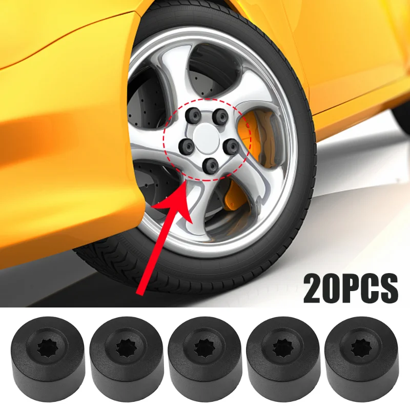 20pcs Car Wheel Lug Nuts Covers Caps Removal Replacement Tool For