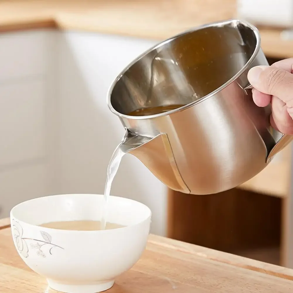 Versatile Oil Filter Kettle Non-slip Handle Convenient To Use Oil Strainer Pot Long Lasting Filter Kettle