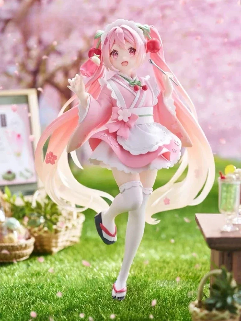 Hatsune Miku Sakura Wafuu Kissa Ver. Maid Figure - Collectible Anime Figurine Gift