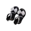 Summer New Rubber Sole Lightweight Breathable Rhinestone Bow Girls Beach Sandals Girls Dress Sandals Size 12 4