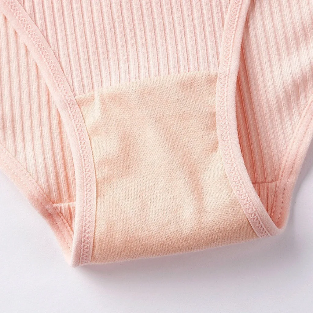 4 Cotton Underwear for Woman Antibacterial Seamless Panty Comfortable Breathable Deep V Plus Size Panties S-XXL 6