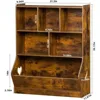 Kids Toy Storage Organizer, Children Small Bookcase and Bookshelf, Toddler Cubby Toy Storage Cabinet, Toy Shelf for Playroom 3