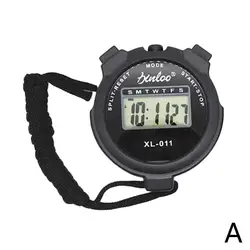 Portable Multifunctional Digital Fitness Timer Stopwatch (Black)