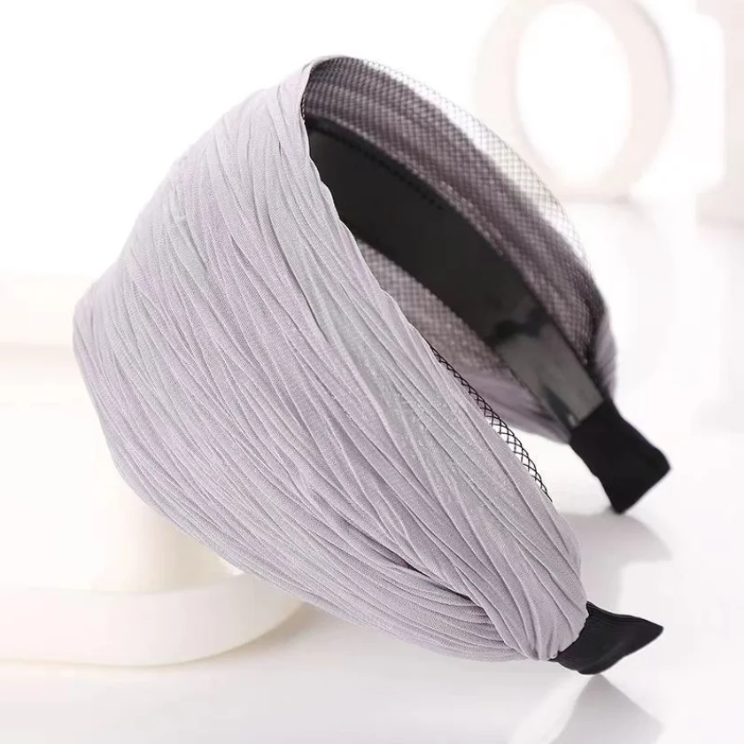 Spitze bestickte Blume Stirnband breite Frauen Haar Hoop Kopfbänder gezahnt rutschfeste Haarband Lünette Haar-Accessoires Kopfschmuck – Detail 17