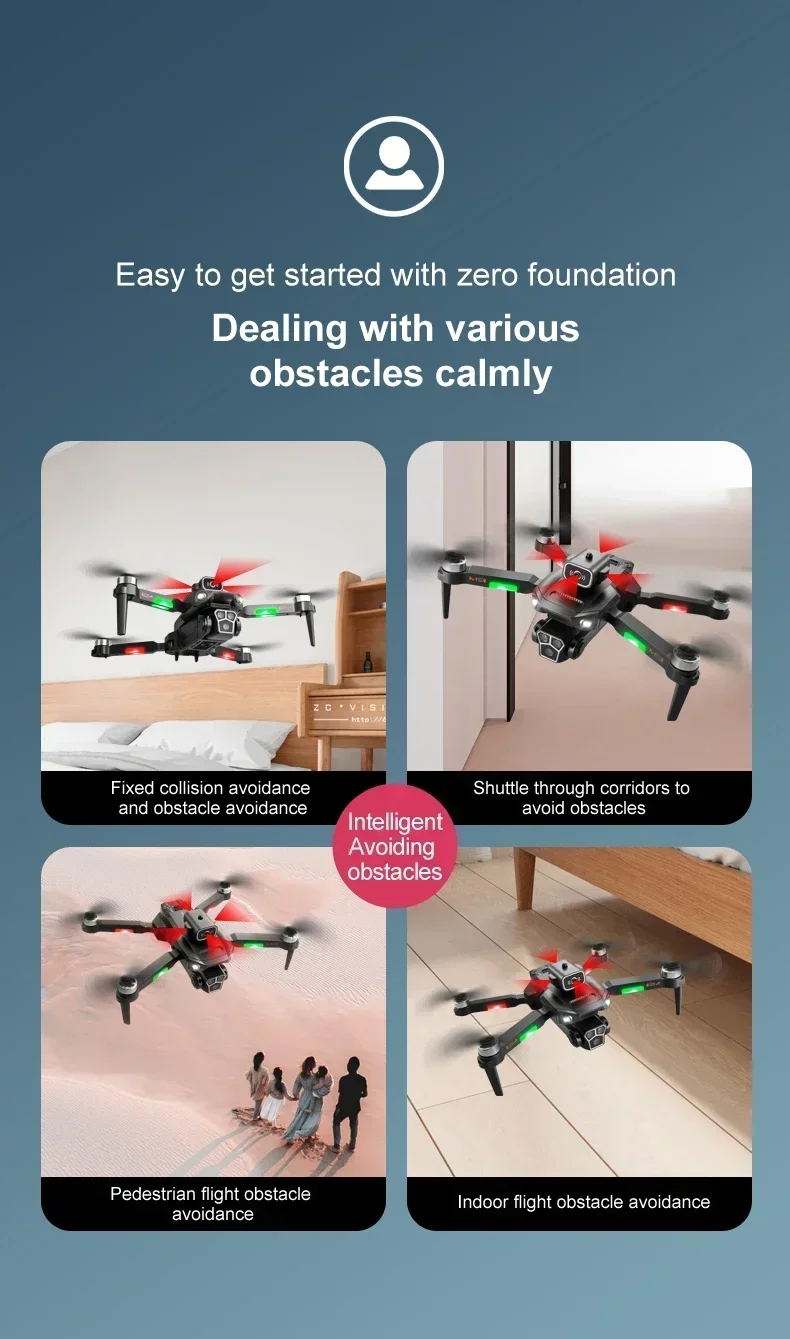 Xiaomi MIJIA M1S Drone Professional 8K GPS Three Camera 5G Folding Obstacle Avoidance Optical Flow Positioning Upgraded 10000M