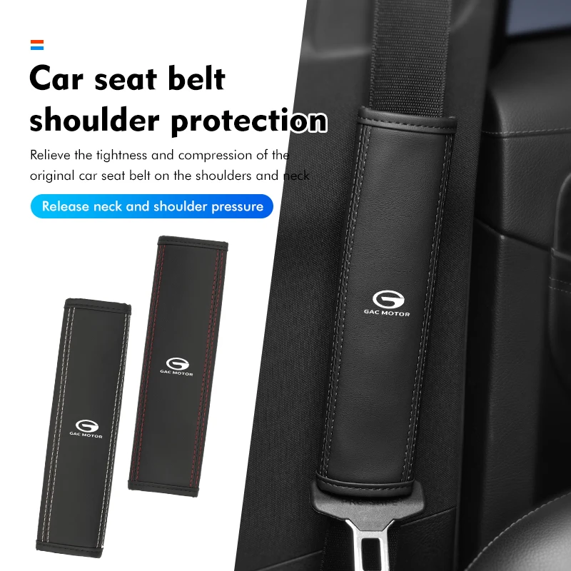 Accessori Per La Decorazione Del Pad Di Protezione Della Cintura Di Sicurezza Dell'Auto In Pelle Per Motore Gac Gs3 Gs4 Gs5 Gs8 Ga4 Ga6 Ga8 Empow Trum