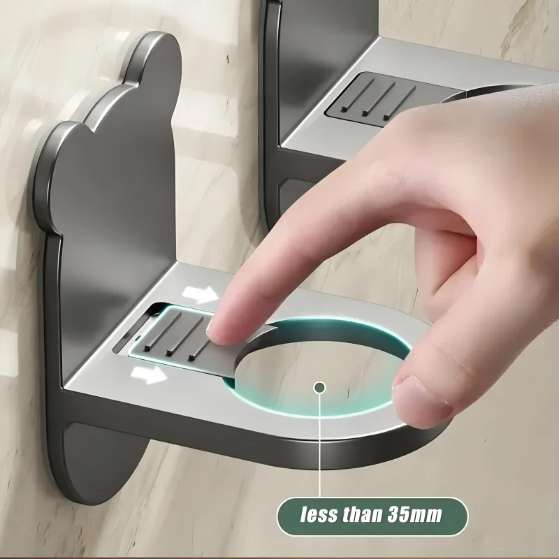 1/4/10pcs Wall Mounted Self-Adhesive Shampoo Bottle Shelf Adjustable Dispenser Shower Gel Bottle Rack Hook Hanging Hanger 4