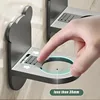 1/4/10pcs Wall Mounted Self-Adhesive Shampoo Bottle Shelf Adjustable Dispenser Shower Gel Bottle Rack Hook Hanging Hanger 4
