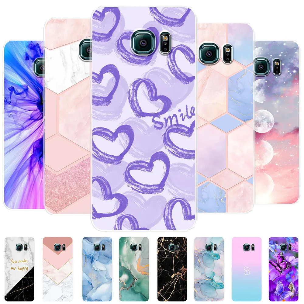 Per Samsung Galaxy S6 Custodia Nebula Lovely Clear Cover Case Per Samsung S6 Edge Cover S6 Edge Plus Bumper Custodia In Silicone