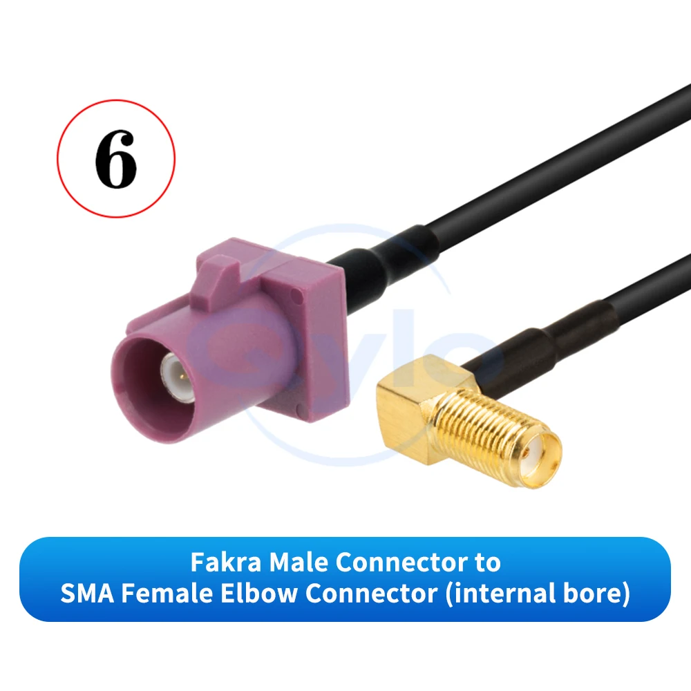 SMA-Stecker/Buchse auf FAKRA D-Typ Stecker/Buchse GPS-Navigationsantennen-Signalverlängerungskabel FAKRA-Adapterkabel (1 Stück) – Detail 7