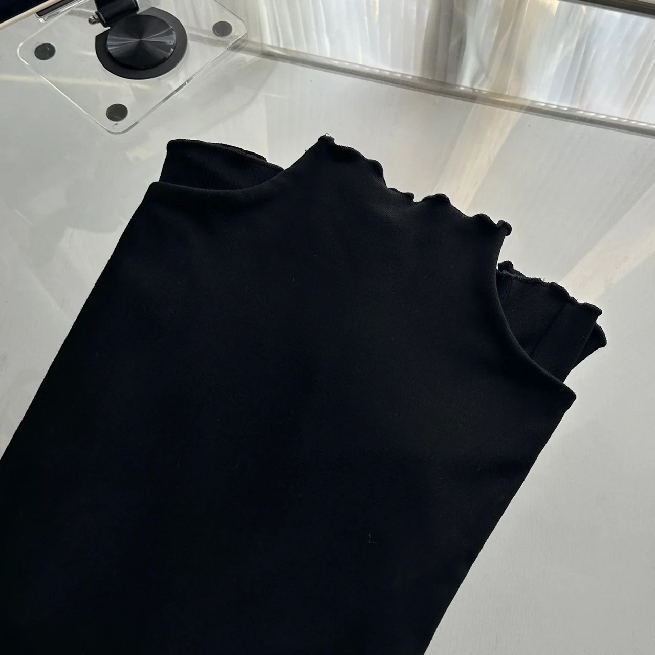 Otoño Nuevos Vestidos Mini Sólidos Para Mujer Cuello Alto Manga Larga Volantes Acampanados Casual Moda Coreana Ropa Femenina Vestidos Para Mujer