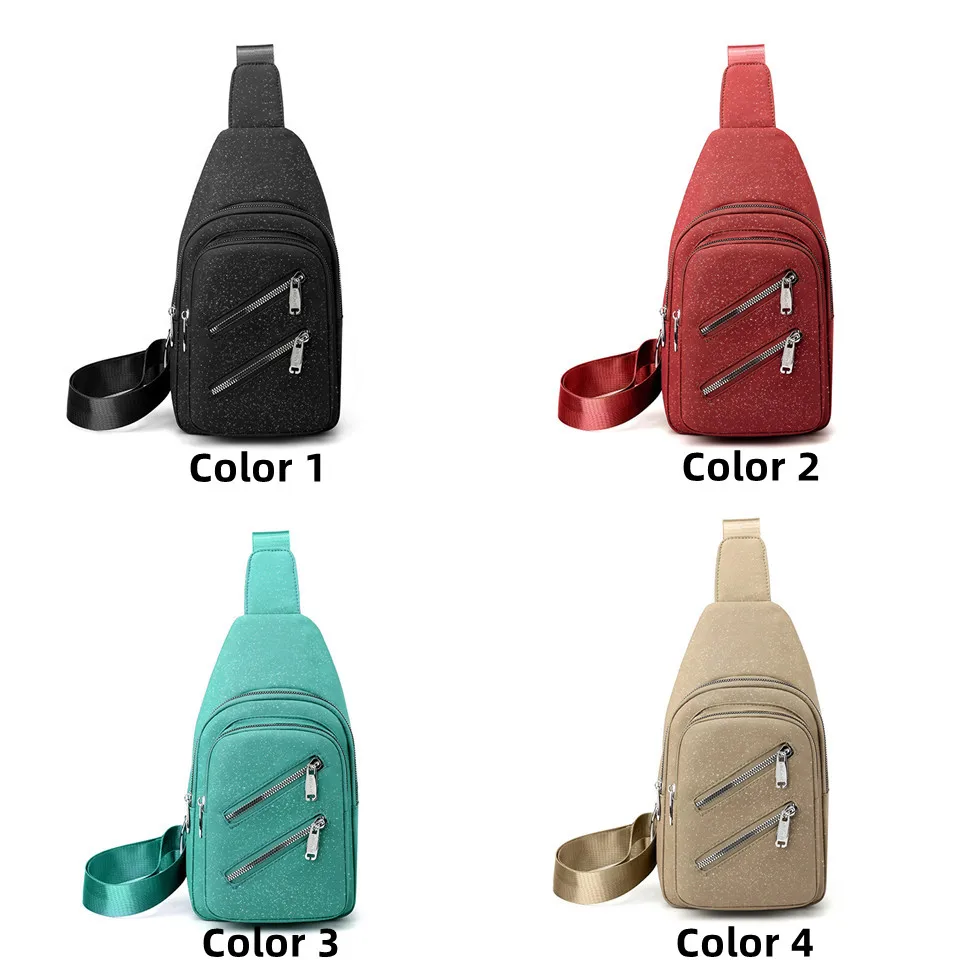 Women Handbags Mini Messenger Bag Nylon Simple Small Crossbody Cell Phone Chest Pack Casual Shoulder Bag Coin Purse