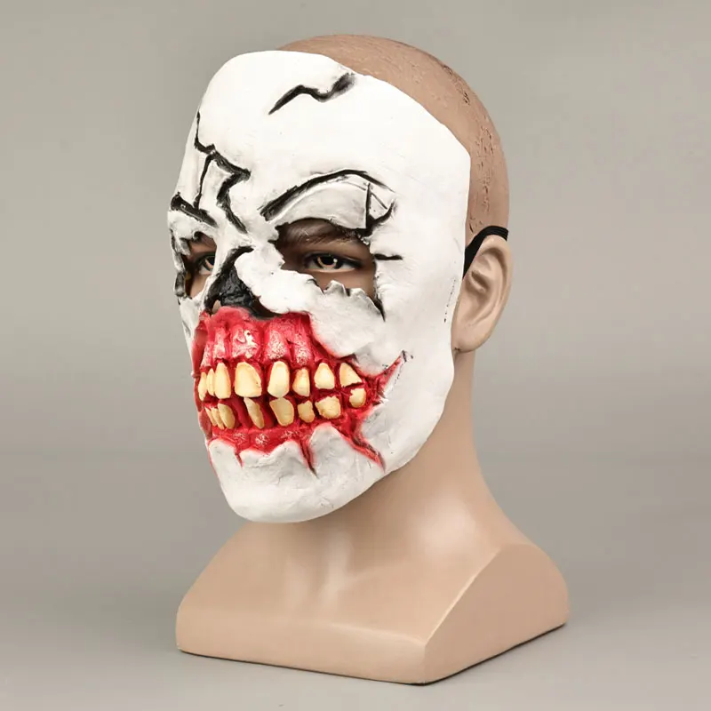 Generic Horror Half-Face Latex Mask for Halloween and Cosplay Events