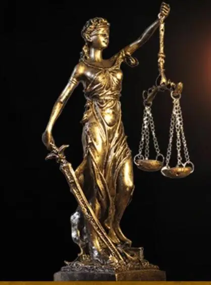 

Ancient Greece Justice fair goddess of justice Home decoration Desk lawyer's furniture girl Beauty figure Sculpture statue