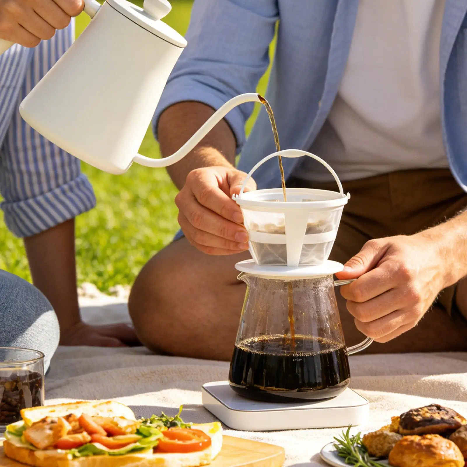 Eco-Friendly Reusable Mesh Coffee Filter with Handle