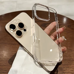 Premium Transparent Soft Acrylic Phone Case with Shockproof Clear Bumper Cover - iPhone 12 Pro (Transparent Case)