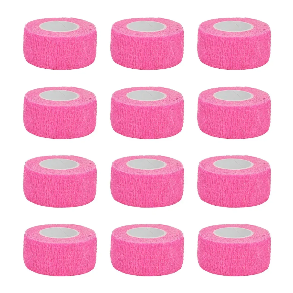 Self Adherent Cohesive Bandage Wrap Stretch Non Woven Self Adhesive Tape - light pink Colour Athletic Elastic Bandage