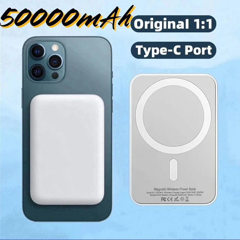 Best 1:1 Nuovo Mini Power Bank Wireless Magnetico Magsafe Originale Per Iphone 15 Pro Max 15Plus Batteria Esterna Di Tipo C 50000Mah