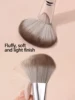 1pcs high quality fluffy soft large powder brush powder blusher brush repair brush multi-function beginner makeup brush tool 4