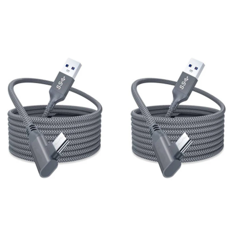 

Зарядный кабель для Oculus Quest 2 Link гарнитура USB 3.0 Type C передача данных Type-C на фотошнур аксессуары для виртуальной реальности 5 м