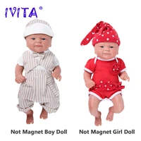 IVITA 100% Full Silicone Reborn Doll Wholesale Realistic Baby Toys Lifelike Newborn Baby DIY Painted Dolls Kit for Children Gift 2
