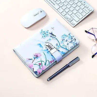 Diário Criativo do Bloco de Notas do Bloqueio de Senha Esta Rede Vermelha com o Mesmo tipo de Pequeno Fresco Simples Senha Este Escritório de Negócios - Imagem 2