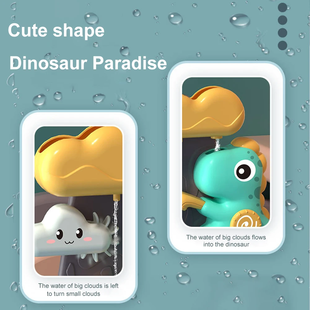 Jouets de piscine cascade dinosaure en ABS pour bébés et enfants