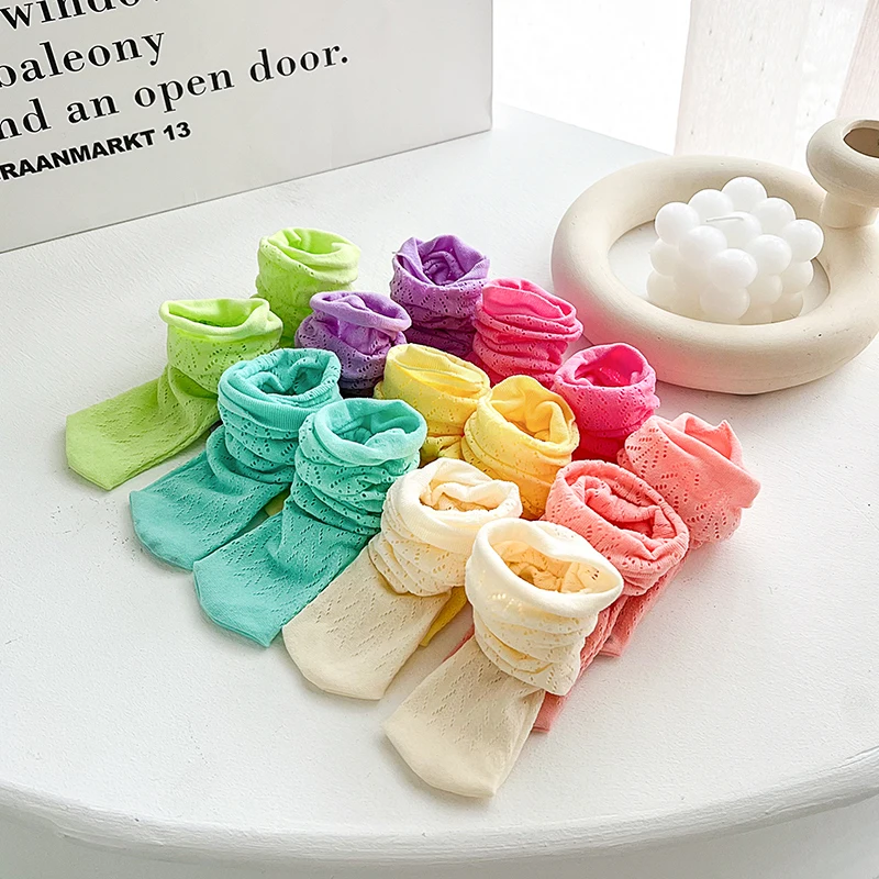 CHIC DIARY Set di calzini arcobaleno colorati corti, calzini sportivi da donna e ragazza, calzini da tennis a righe, 3 paia (stile 1), 35-40