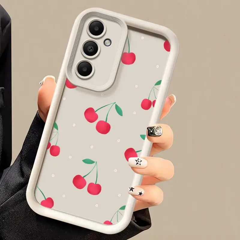 Cherry Fruit Cartoon Phone Case - Simple Design Cover for Samsung Galaxy Series