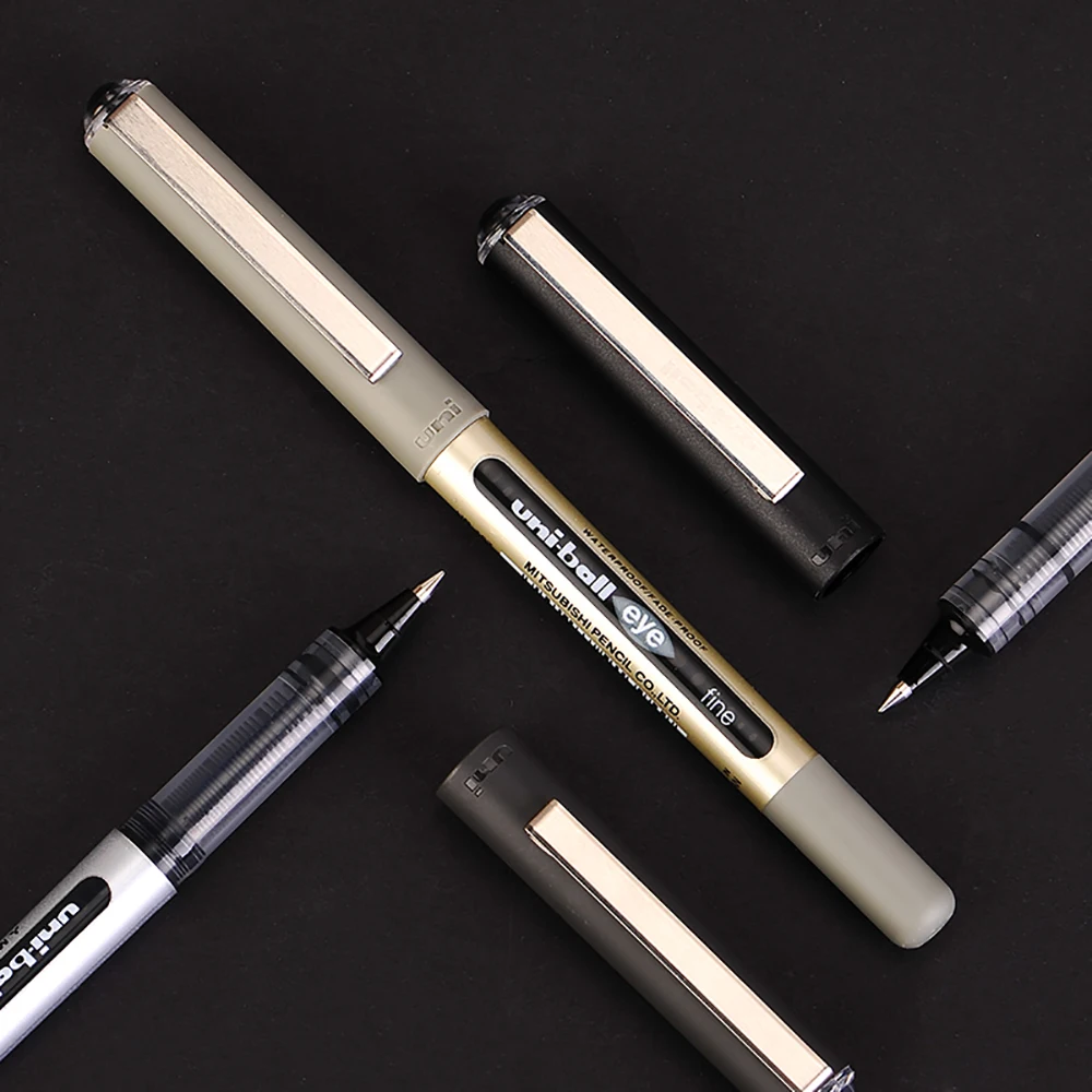 Uni UB-150 수성 젤 펜 0.38/0.5mm 총알 머리 대용량 방수 서명 펜 연습 질문, 쓰기, 발췌