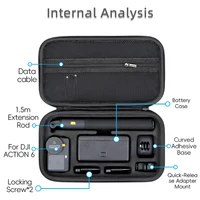 Portable Case Storage Charger Selfie Stick Adapter Set Handbag Shoulder Bag Waterproof Box For DJI OSMO Action 6 Camera - Image 2