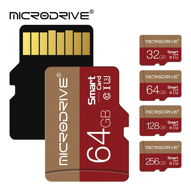 기존 마이크로 tf sd 카드 256GB 128GB 64GB 32GB TF 클래스 10 UHS-1 메모리 카드 플래시 카드 메모리 마이크로 Samrtphone PC 용