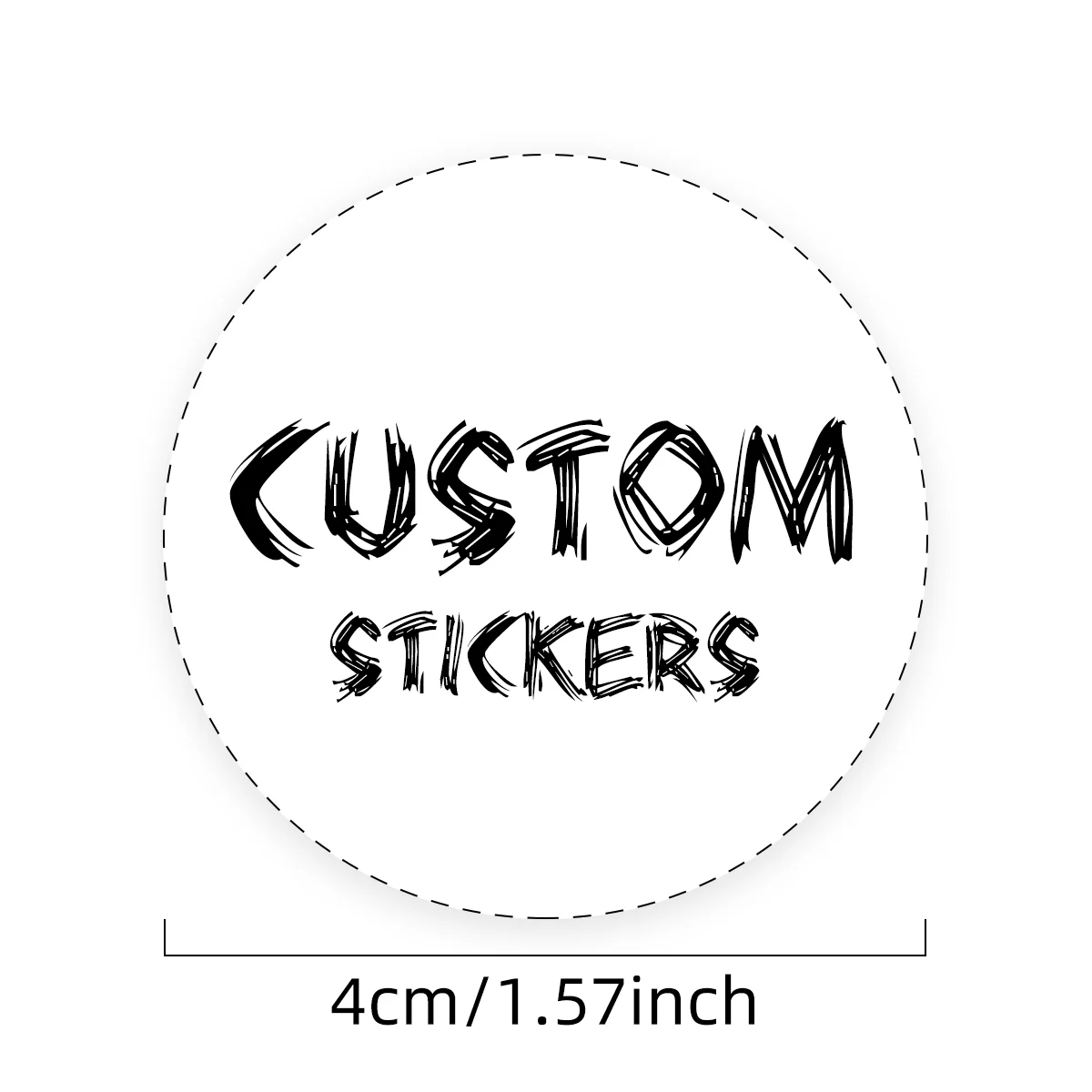 3 cm, 4 cm, 4,9 cm, 6 cm, individueller Aufkleber und individuelles Logo/Hochzeitsaufkleber/Design Ihrer eigenen Aufkleber/personalisierte Aufkleber – Detail 8